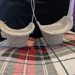 White Woven Basket Set